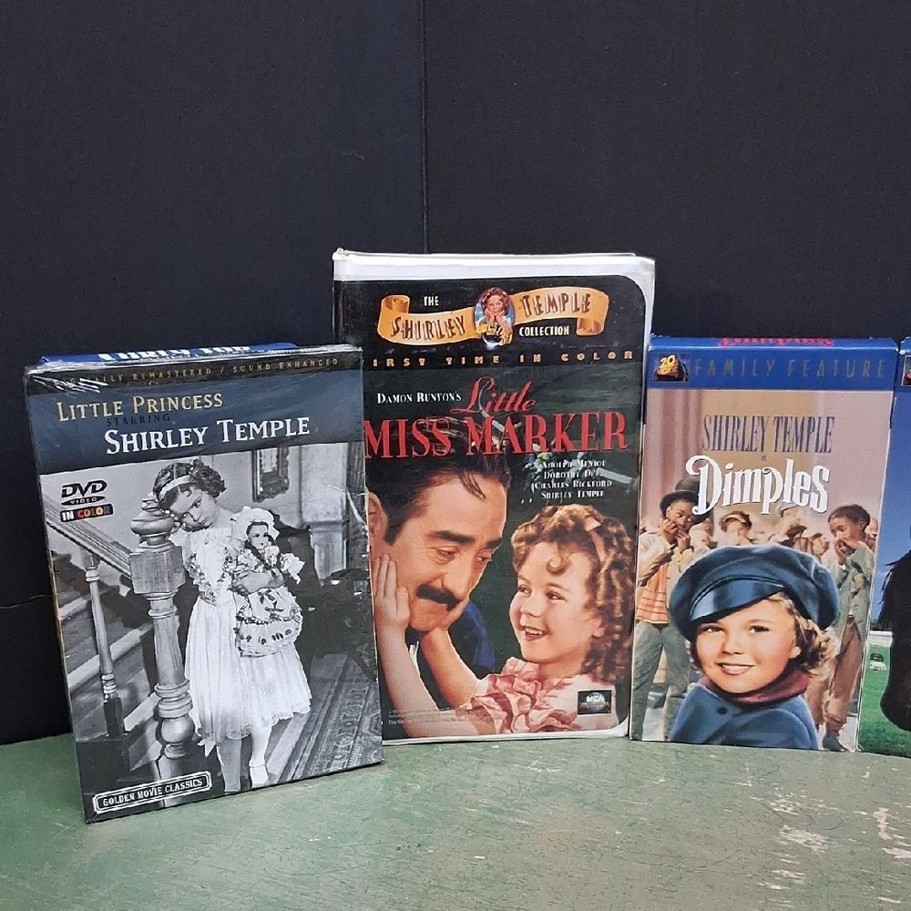 Lot Of Shirley Temple‎ VHS,(6) + 1 DVD
